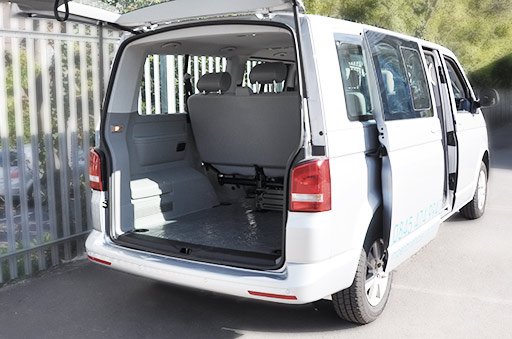 boot and luggage space VW Caravelle